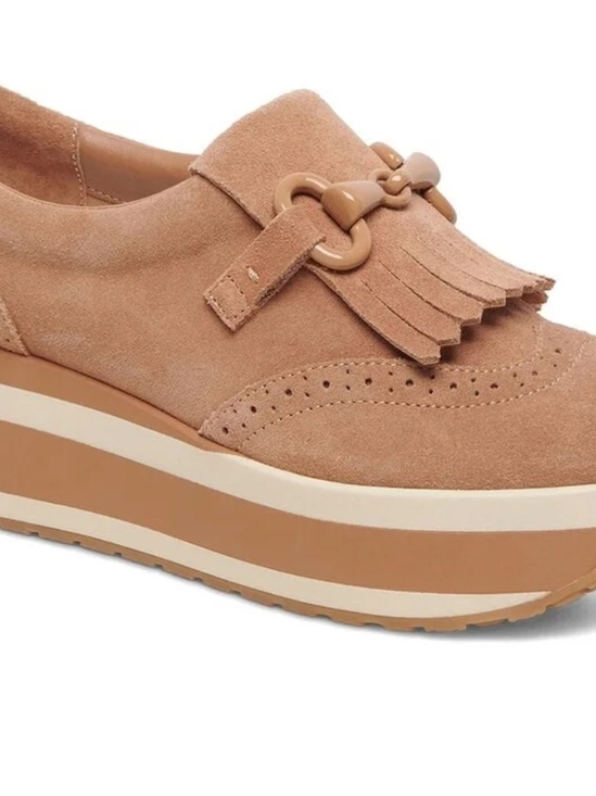 Dolce Vita Shoes - Dolce Vita Sz 9.5 Suede Platform Loafers in Toffee